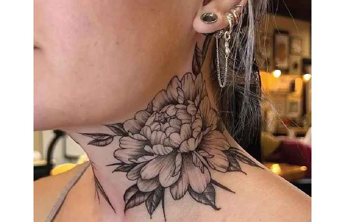 Attractive Front Neck Tattoo Designs Female (5)