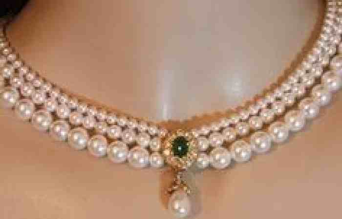 Traditional Pearl Long Chain Designs in Gold (5)