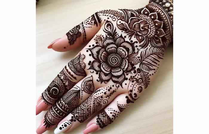 Royal Front Hand Mehndi Design (4)