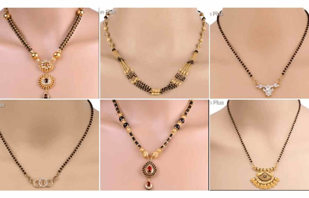 Short Mangalsutra Design in Gold